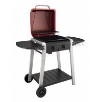 Hot Sale 2  Burner Gas  Grill  Outdoor Portable Propane Grills With Trolley Cart & 2 Side Tables